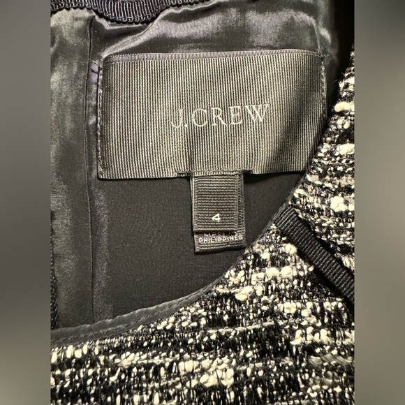 J Crew Grey All Day Wear Tweed Dress Size 4 - Picture 7 of 8